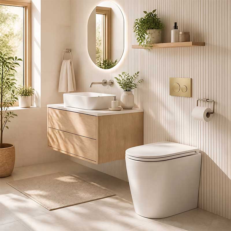 Lukka Agena Rimless Wall Faced Toilet Pan Only Self-Clean Glaze 540x365x400mm - Gloss White