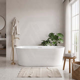 Lukka Agena Acrylic Freestanding Bathtub with Overflow 1205/1300/1500/1700/1800mm - Gloss White