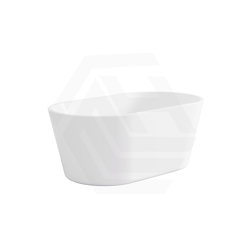 Lukka Agena Acrylic Freestanding Bathtub NO Overflow 990/1400/1500/1700mm - Matt White/Gloss White