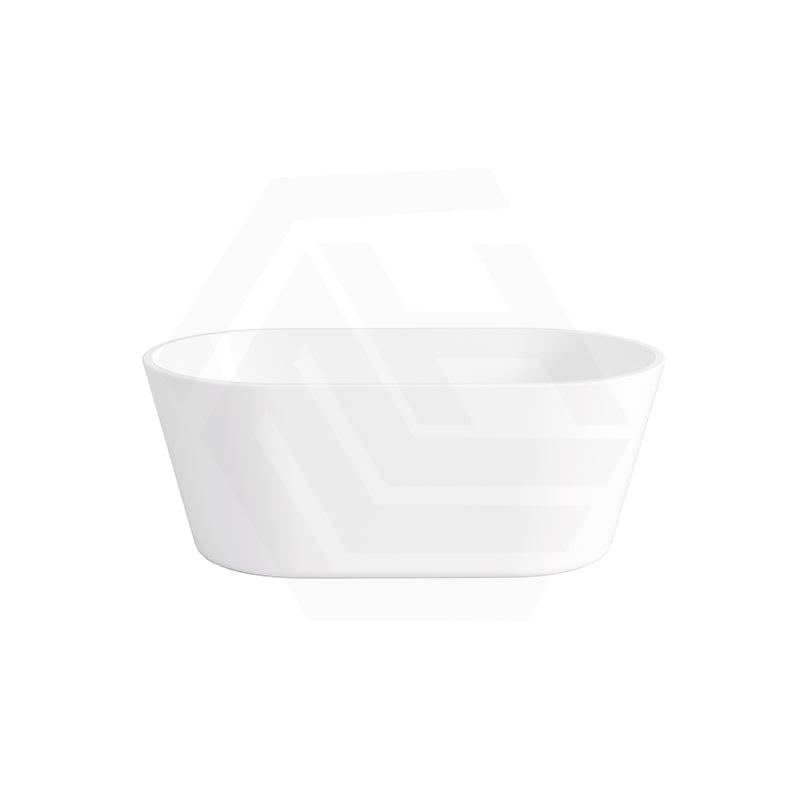 Lukka Agena Acrylic Freestanding Bathtub NO Overflow 990/1400/1500/1700mm - Matt White/Gloss White
