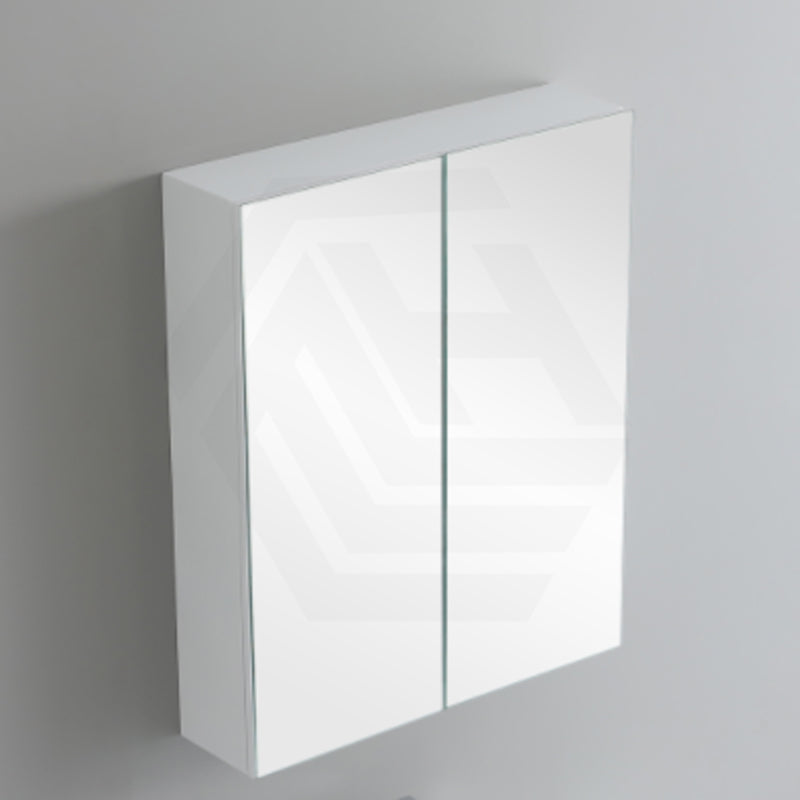 600mm Lukka Alpha Rectangle PVC Board Wall Hung Shaving Cabinet Gloss White
