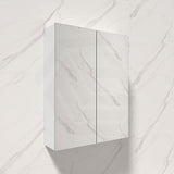 600mm Lukka Alpha Rectangle PVC Board Wall Hung Shaving Cabinet Gloss White