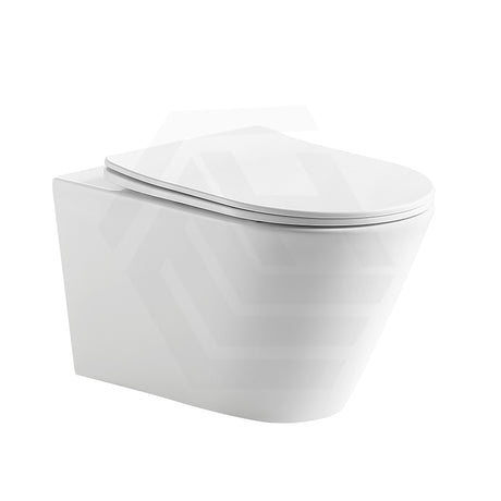 Lukka Agena 520x360x350mm Tornado Rimless Flush Wall Hung Toilet Pan In Various Colours