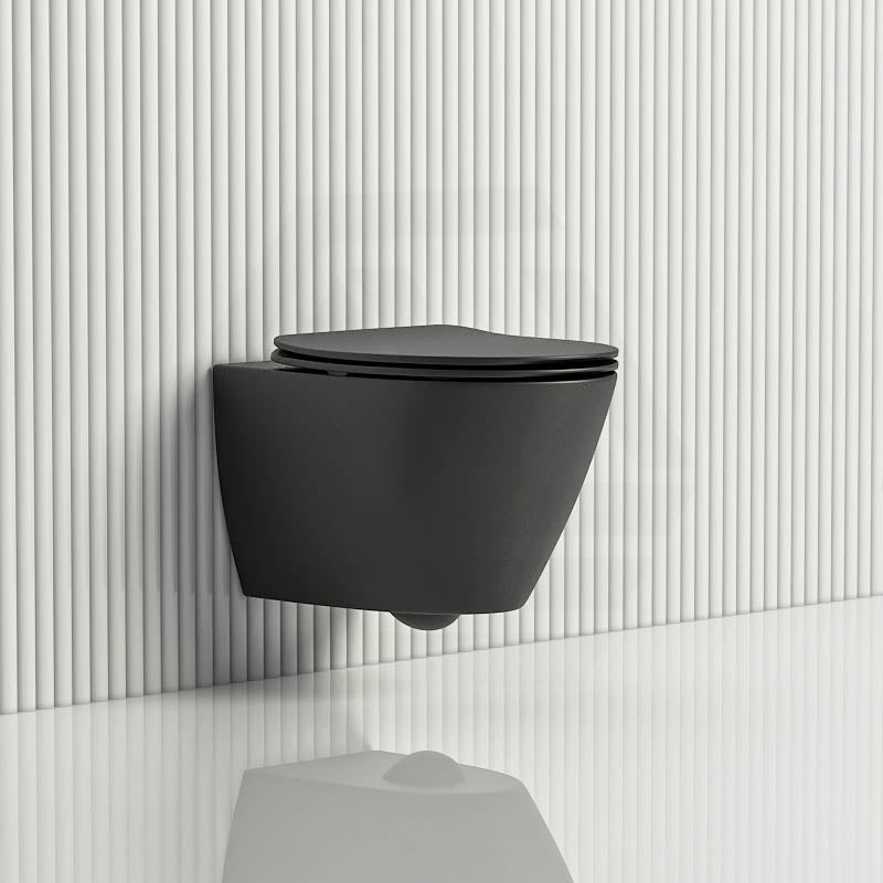Lukka Agena 520x360x350mm Tornado Rimless Flush Wall Hung Toilet Pan In Various Colours