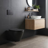 Lukka Agena Tornado Rimless Flush Wall Hung Toilet Pan Only 520x360x350mm - Various Colours