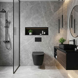 Lukka Agena Tornado Rimless Flush Wall Hung Toilet Pan Only 520x360x350mm - Various Colours