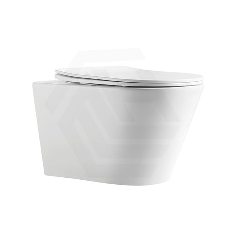 Lukka Agena 520x360x350mm Tornado Rimless Flush Wall Hung Toilet Pan In Various Colours