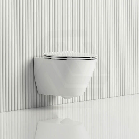 Lukka Agena 520x360x350mm Tornado Rimless Flush Wall Hung Toilet Pan In Various Colours