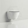 Lukka Agena 520x360x350mm Tornado Rimless Flush Wall Hung Toilet Pan In Various Colours