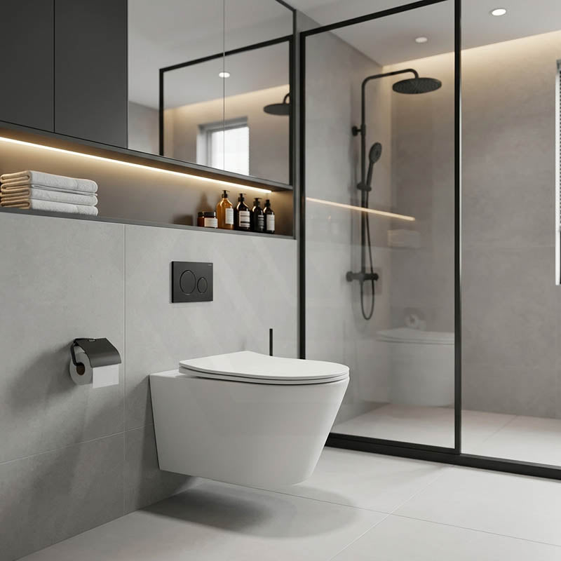 Lukka Agena Tornado Rimless Flush Wall Hung Toilet Pan Only 520x360x350mm - Various Colours
