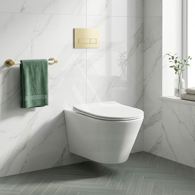 Lukka Agena Tornado Rimless Flush Wall Hung Toilet Pan Only 520x360x350mm - Various Colours