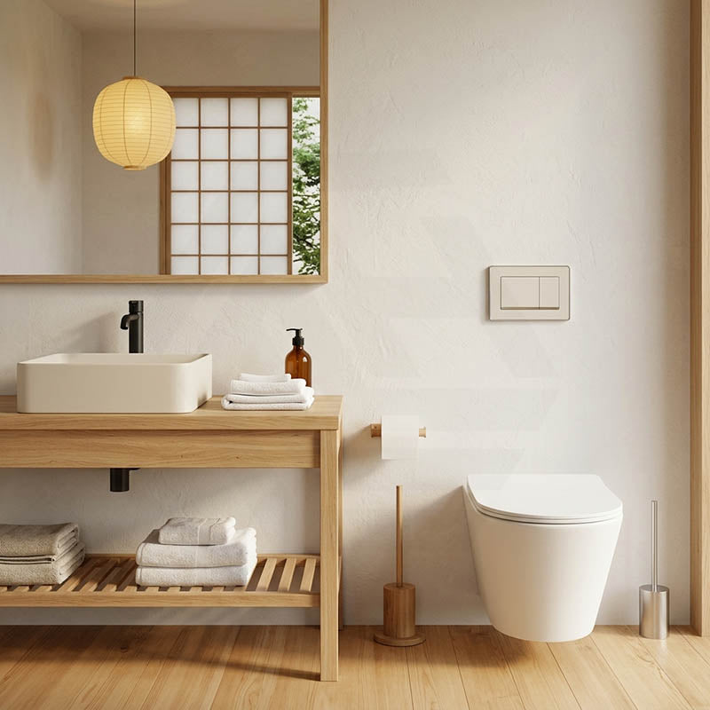Lukka Agena Tornado Rimless Flush Wall Hung Toilet Pan Only 520x360x350mm - Various Colours