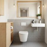 Lukka Agena Tornado Rimless Flush Wall Hung Toilet Pan Only 520x360x350mm - Various Colours