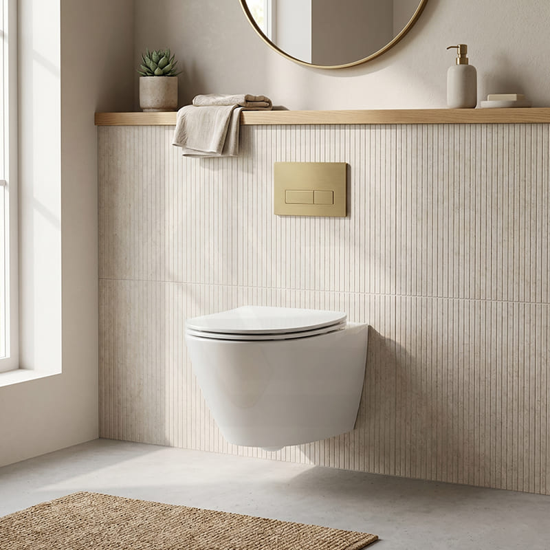 Lukka Agena Tornado Rimless Flush Wall Hung Toilet Pan Only 520x360x350mm - Various Colours