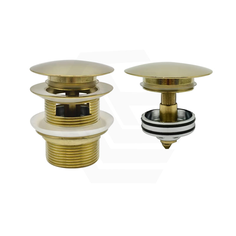 Lukka 40mm Bathtub Pop-Up Waste With Overflow Brushed Gold