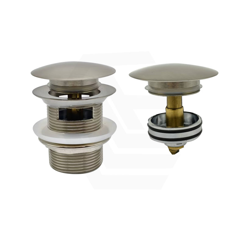 Lukka 40mm Bathtub Pop-Up Waste With Overflow Brushed Nickel