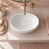 Lukka Birch Oval Above Counter Ceramic Basin 410x340x135mm - Variant Colour Available
