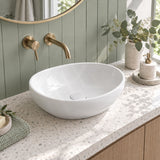 Lukka Birch Oval Above Counter Ceramic Basin 410x340x135mm - Variant Colour Available