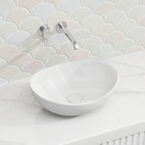 Lukka Birch 410x340x135mm Oval Above Counter Ceramic Basin Variant Colour Available