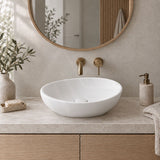 Lukka Birch Oval Above Counter Ceramic Basin 410x340x135mm - Variant Colour Available