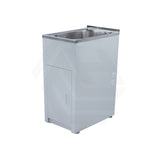 Lukka 370/560mm 30L Chrome Stainless Steel Freestanding Compact Laundry Tub & Cabinet