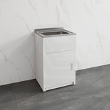 Lukka 35L 455/560mm Stainless Steel Freestanding Compact Laundry Tub & Cabinet Variant Color Available