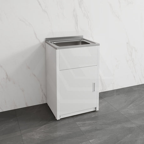 Lukka 35L 455/560mm Stainless Steel Freestanding Compact Laundry Tub & Cabinet Variant Color Available
