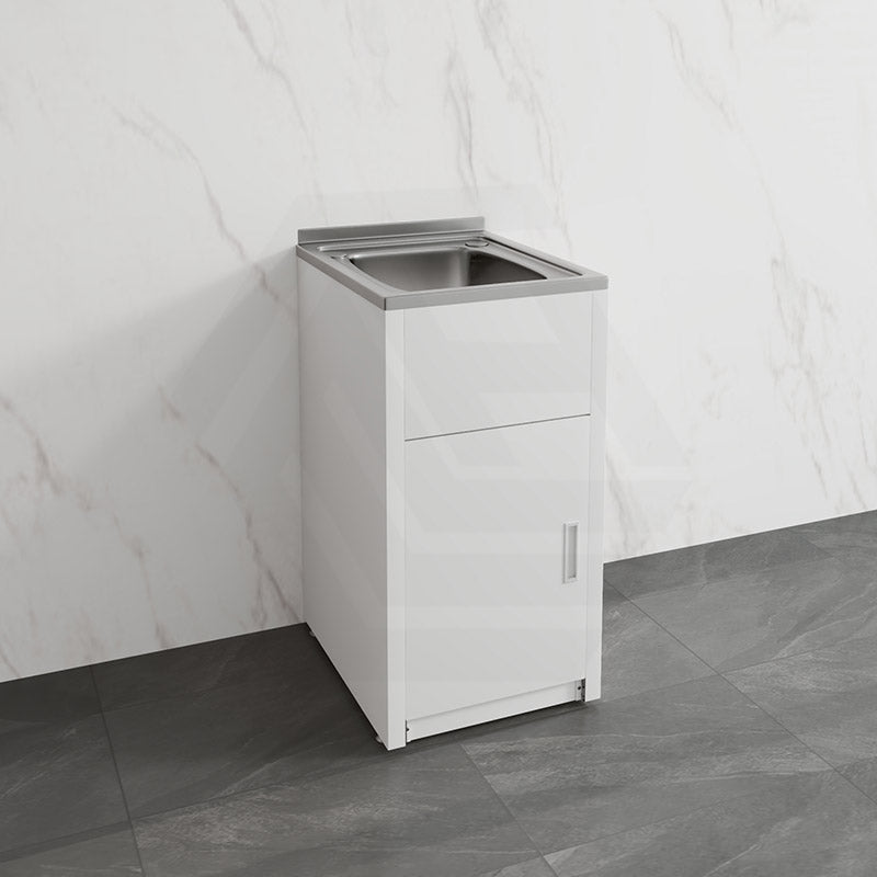 Lukka 35L 455/560mm Stainless Steel Freestanding Compact Laundry Tub & Cabinet Variant Color Available