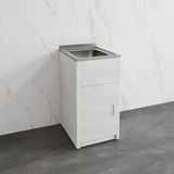 Lukka 35L 455/560mm Stainless Steel Freestanding Compact Laundry Tub & Cabinet Variant Color Available