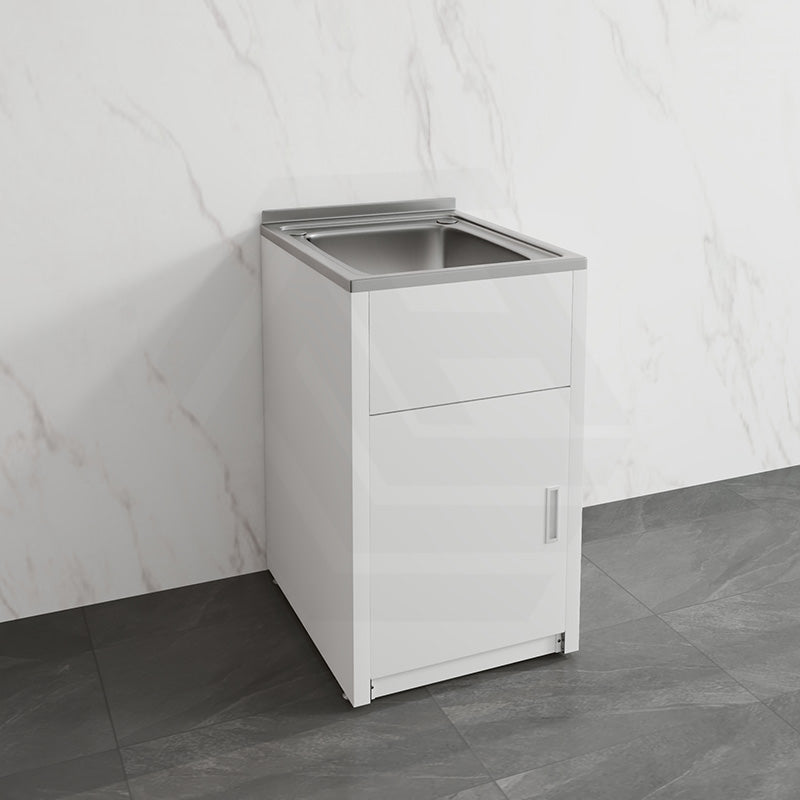Lukka 45L 510/610mm Stainless Steel Freestanding Compact Laundry Tub & Cabinet Variant Color Available