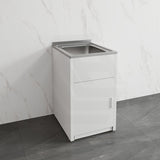 Lukka 45L 510/610mm Stainless Steel Freestanding Compact Laundry Tub & Cabinet Variant Color Available