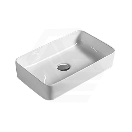 Lukka Crete 361x231x119mm Gloss White Ceramic Above Counter Basin No Overflow 