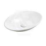 Lukka Cabrita 510x350x95mm Oval Above Counter Ceramic Basin Gloss White