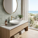 Lukka Cabrita Oval Above Counter Ceramic Basin 510x350x95mm - Gloss White
