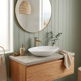 Lukka Cabrita Oval Above Counter Ceramic Basin 510x350x95mm - Gloss White