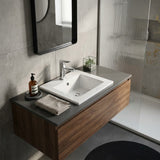 Lukka Inset Ceramic Basin with Tap Hole 415x415x170mm - Gloss White