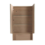 600mm Lukka Clark Plywood Wall Hung Mirror Shaving Cabinet Sandy Oak Matte