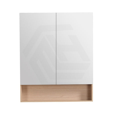 900mm Lukka Clark Plywood Wall Hung Mirror Shaving Cabinet Sandy Oak Matte