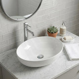 Lukka Carey Oval Above Counter Basin Ceramic 520x395x130mm - Variant Colour Available