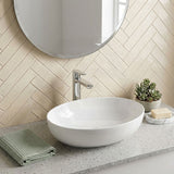 Lukka Carey Oval Above Counter Basin Ceramic 520x395x130mm - Variant Colour Available