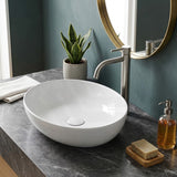 Lukka Carey Oval Above Counter Basin Ceramic 520x395x130mm - Variant Colour Available