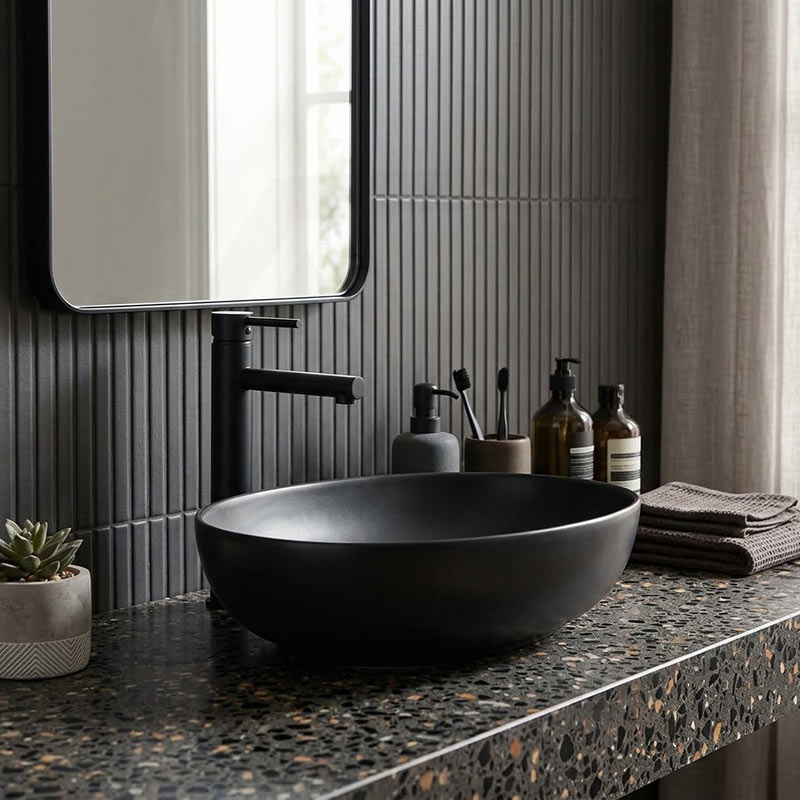 Lukka Carey Oval Above Counter Basin Ceramic 520x395x130mm - Variant Colour Available