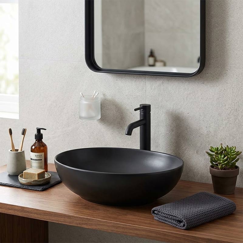 Lukka Carey Oval Above Counter Basin Ceramic 520x395x130mm - Variant Colour Available