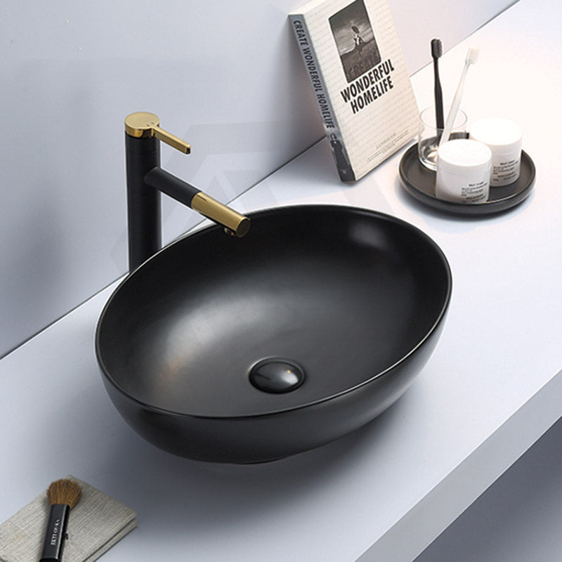 Lukka Carey Oval Above Counter Basin Ceramic 520x395x130mm - Variant Colour Available