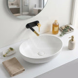Lukka Carey Oval Above Counter Basin Ceramic 520x395x130mm - Variant Colour Available