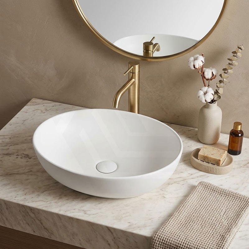 Lukka Carey Oval Above Counter Basin Ceramic 520x395x130mm - Variant Colour Available