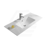 1205x466x171mm Lukka Crete Gloss white Ceramic Vanity Top Single Bowl 1 Tap hole 1 Overflow Hole