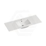 1205x466x171mm Lukka Crete Gloss White Ceramic Vanity Top Single Bowl with Tap Hole & Overflow