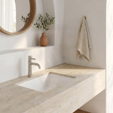 Lukka Undermount Ceramic Basin Rectangle 460x335x190mm - Gloss White