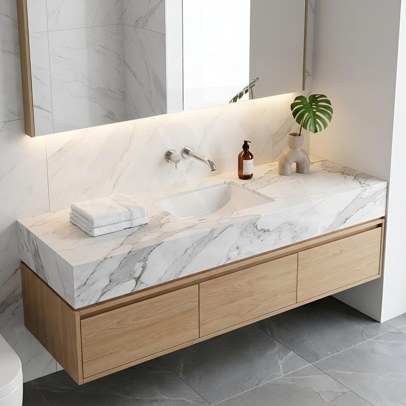 Lukka Undermount Ceramic Basin Rectangle 460x335x190mm - Gloss White